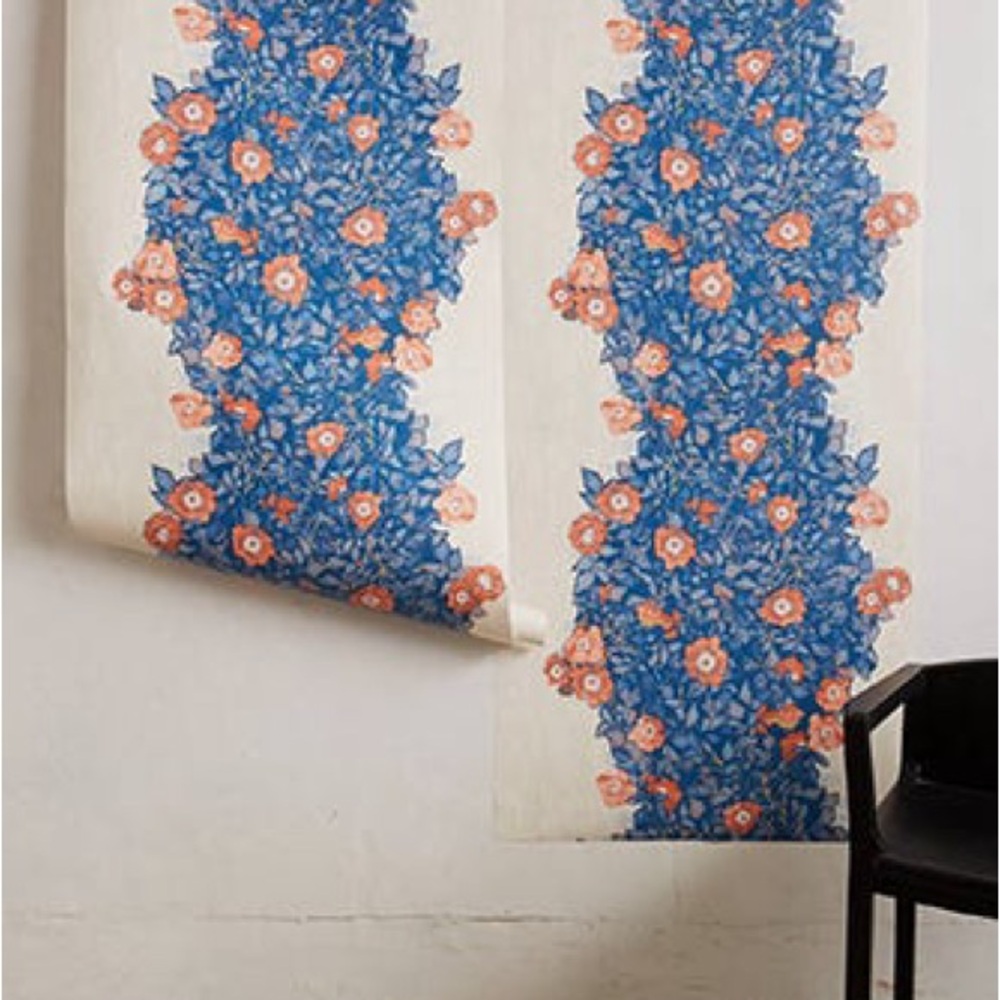 Anthropologie “Morning Glory” Floral Wallpaper by Tracy Reese NWT